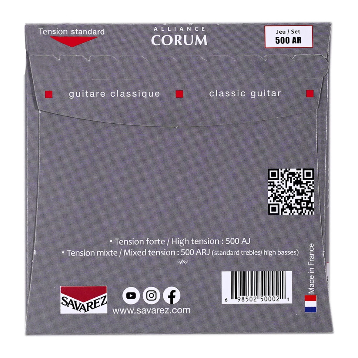 سیم‌های گیتار ساوارز مدل 500AR Alliance Cantiga Normal Tension