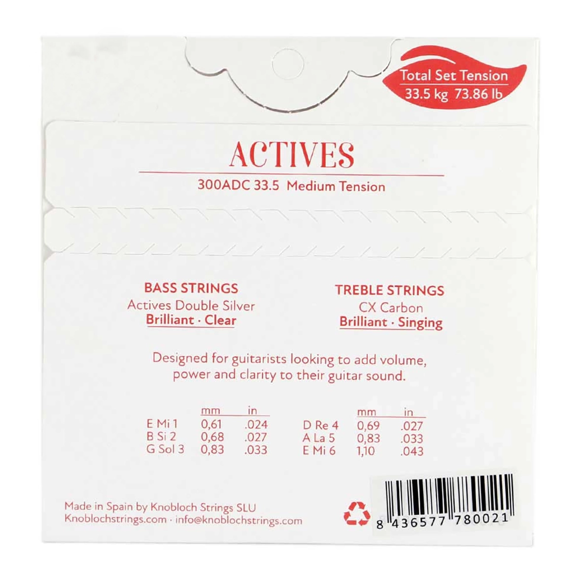 نمای پشت بسته کامل سیم گیتار کلاسیک نبلوخ مدل 300ADC
