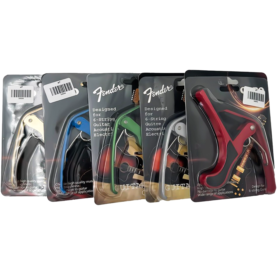 کاپو گیتار Fender ED-03 رنگ‌بندی متنوع، مناسب گیتار آکوستیک و الکتریک
