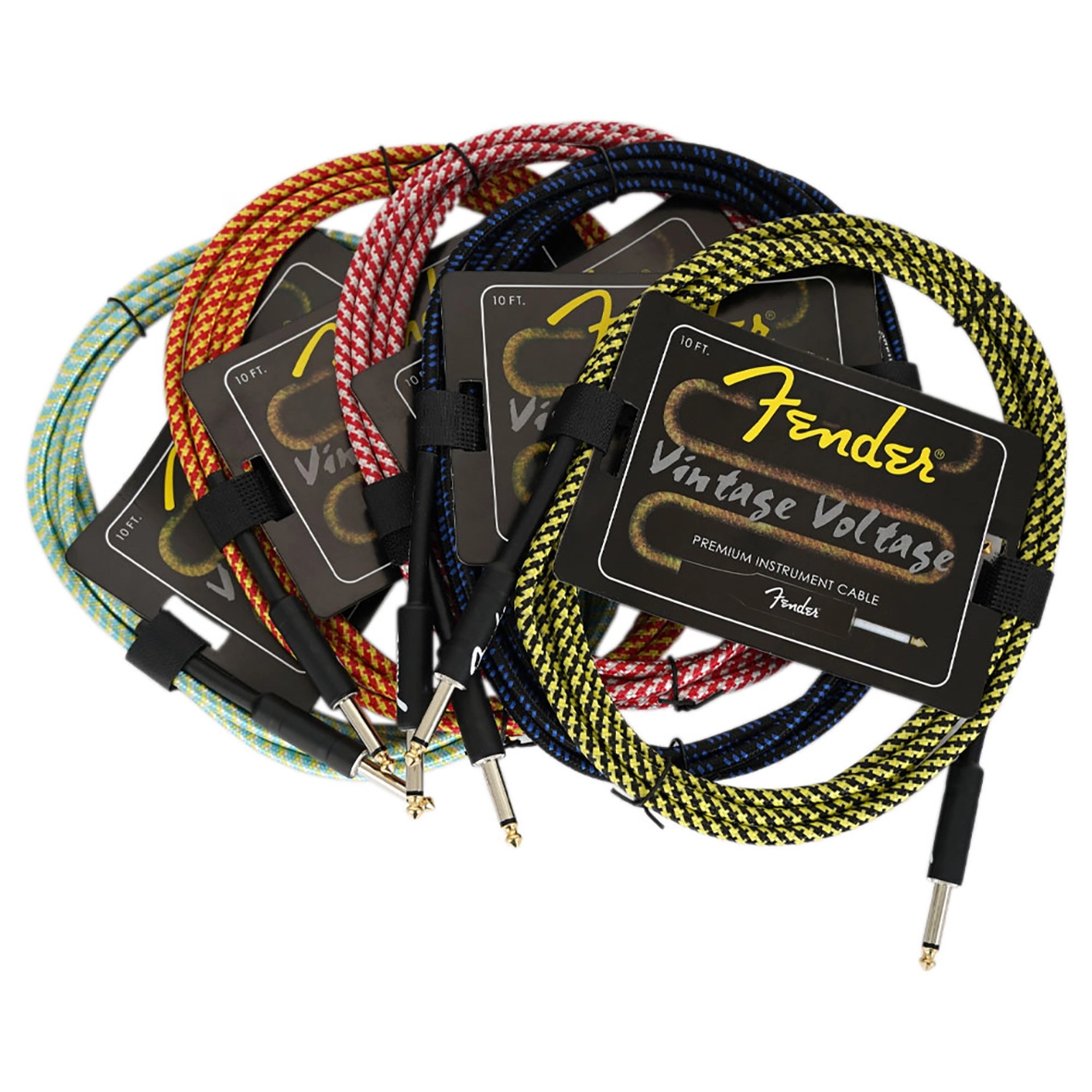 کابل گیتار فندر Fender Vintage Voltage طول ۳ متر – صدای شفاف و طراحی وینتیج