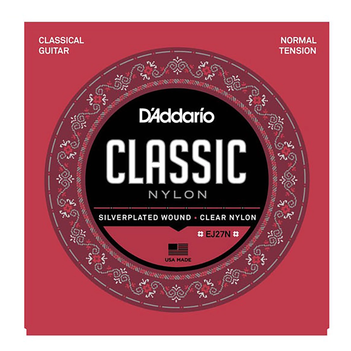 خرید سیم گیتار داداریو مدل D’Addario EJ27N | صدای گرم و طبیعی برای هنرجویان گیتار کلاسیک