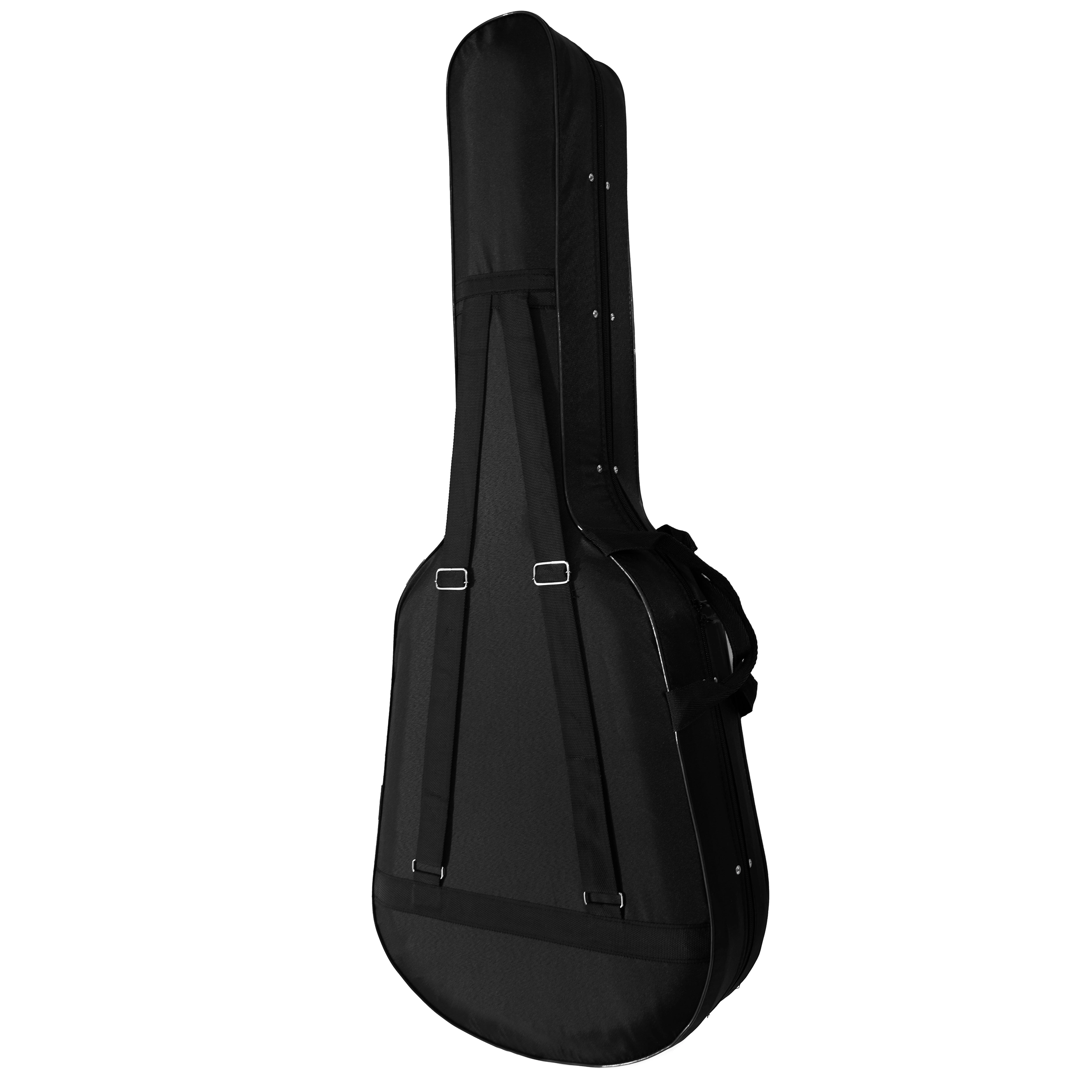 نمای پشتی کیس گیتار کلاسیک با روکش برزنتی مشکی