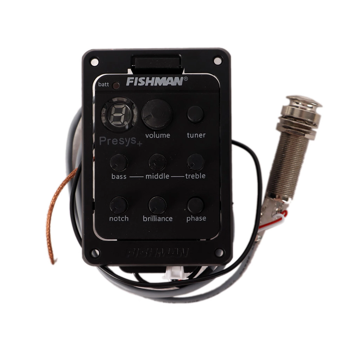 پیکاپ و پری‌امپ گیتار فیشمن Presys+ به همراه خروجی و سیم‌ها