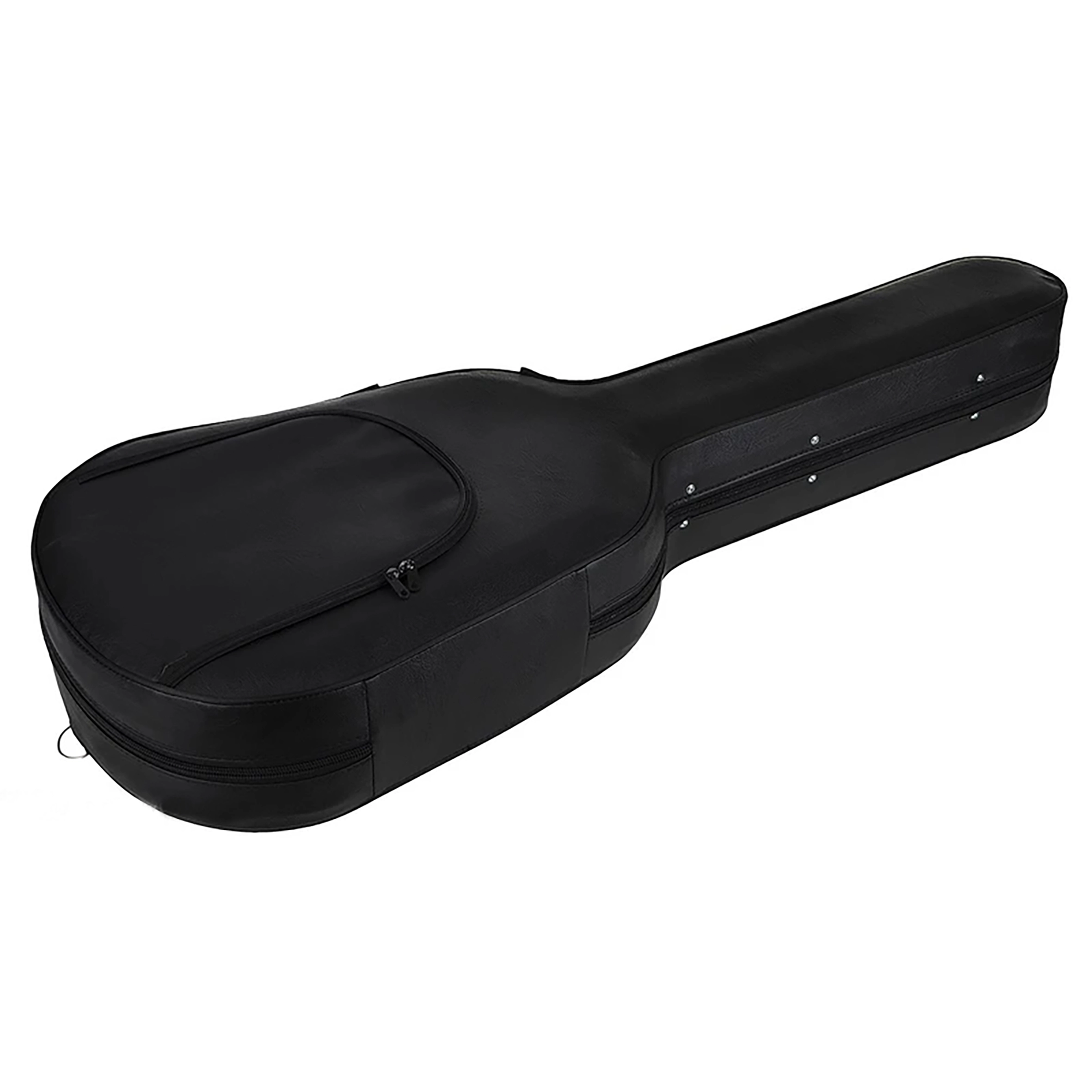 نمای کناری کیس گیتار کلاسیک با جیب زیپ‌دار