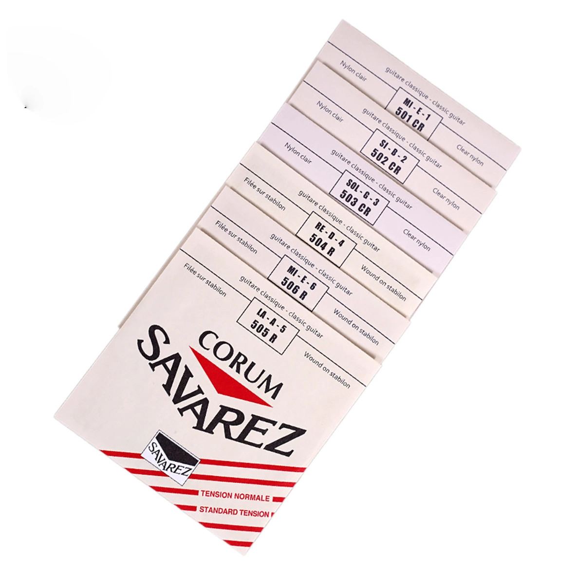 «نمای زاویه‌دار بسته سیم گیتار ساوارز 500CR ساخت فرانسه»