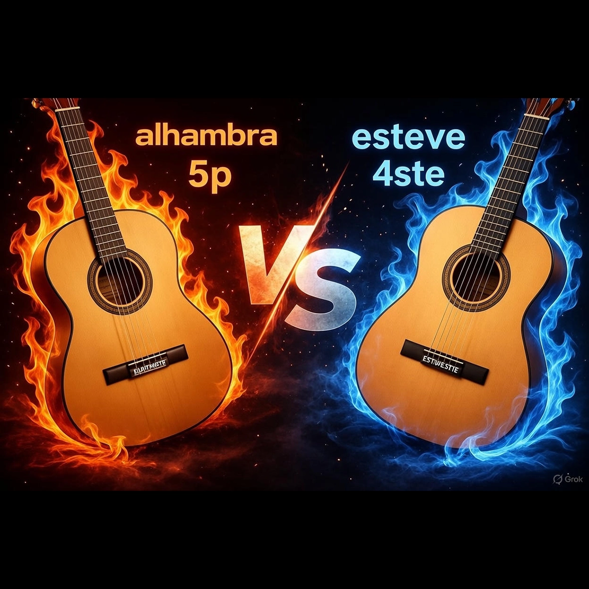 مقایسه گیتار Esteve 4STE و Alhambra 5P